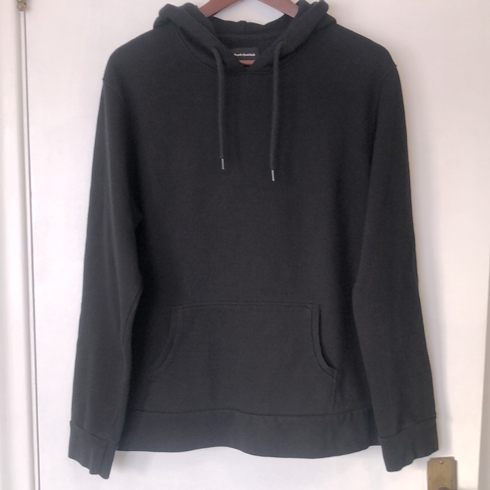 FRANK AND OAK BLACK SWEATSHIRT HOODIE